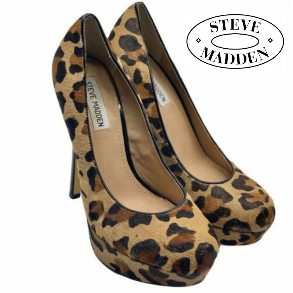 STEVE MADDEN Pony Platform Heels